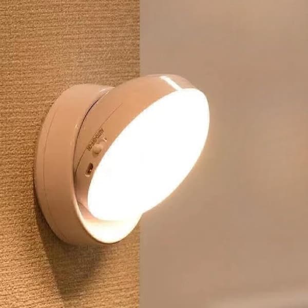 Bevægelsessensorlys Indendørs USB Genopladelig LED Natlampe med Auto/Tænd/Sluk-tilstande LED-lys til Soveværelse