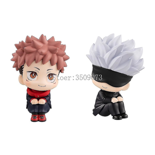 Jujutsu Kaisen Animefigur Gojo Satoru Itadori Yuji Titta Uppåt Actionfigur Jujutsu Kaisen Fushiguro Megumi Figurdocka Present [HK] no box E