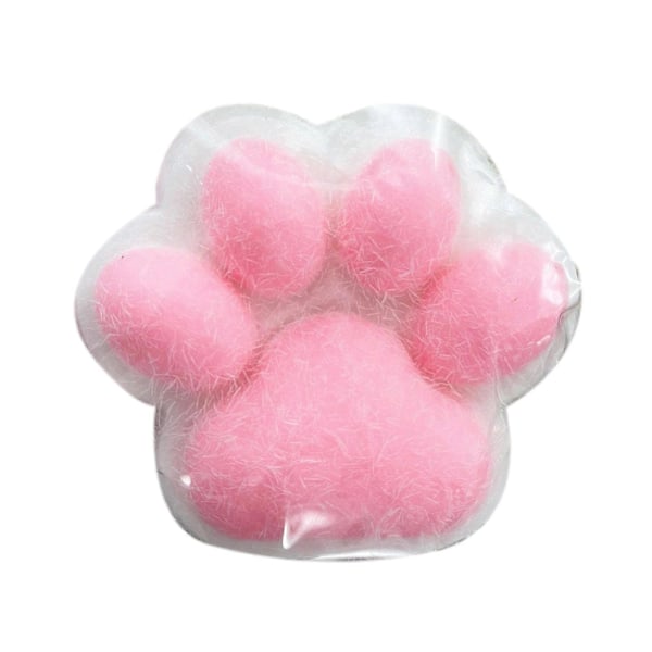 Håndlagde Taba Squishy Stor Kattepote Silikon Klemleker for Stresslindring, Kattepote Gigantisk Pote Squishy Sensoriske Leker for Angst og Avslapning White