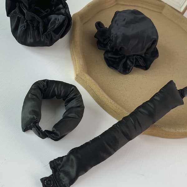 SOHO Heatless Flexi Rod Buns Sort - Krøller uden varme