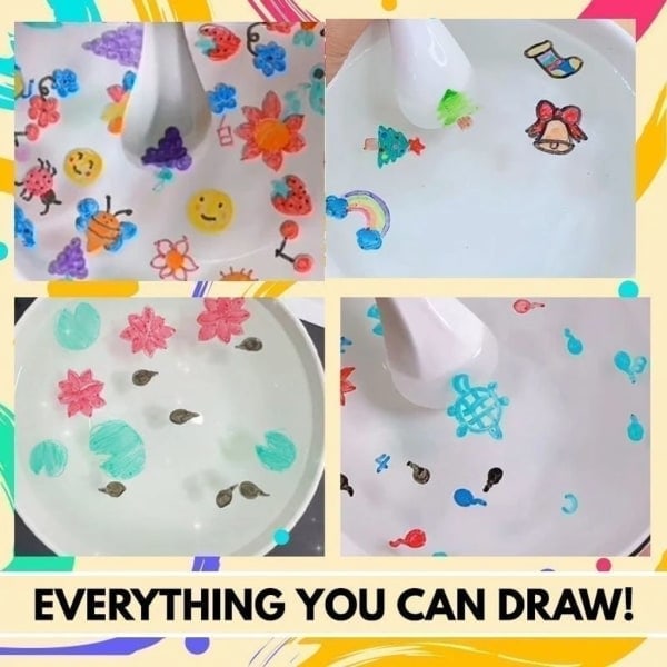12 st Magic Water Pens med skedmålning Giftfri whiteboard-raderbar markörpenna Vattenraderingspenna