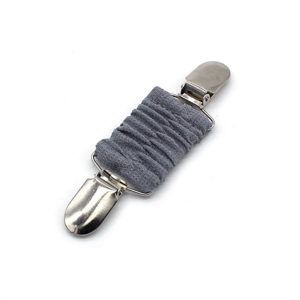 2 stk. Klesklyper for å stramme kjolen, matchende kjoleklyper, elastiske klesklyper 2pcs grey