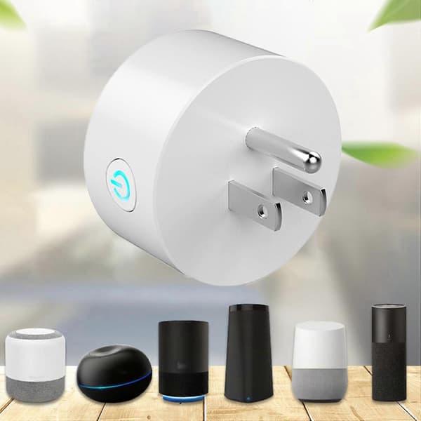 Smart stikkontakt strømstatistikk fjernkontroll Mini intelligent WiFi-stikkontakt trådløs tidsbryter