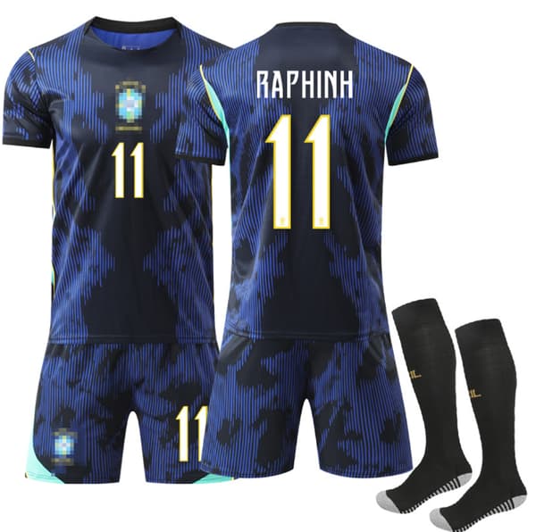 2026 VM Brasil Hemmabarnfotbollströja Vinicius Nr 11 Raphinha-FO- Raphinha Raphinha 16