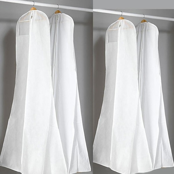 Åndbar Garment Bag Beskyttelsesdækning til Brudekjoler