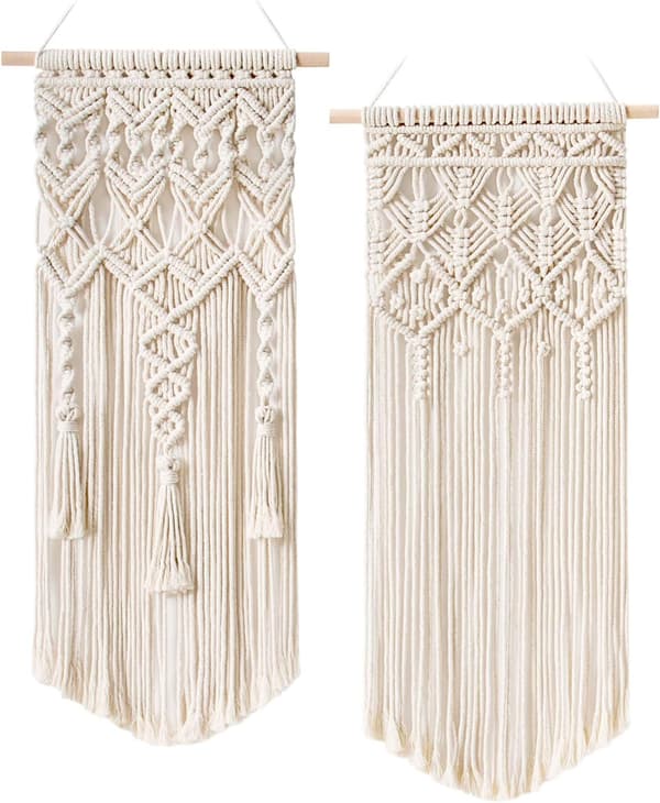 kpl Makramee Seinä Bonade Boho Hem Chic Bohemian Geo_tfrf