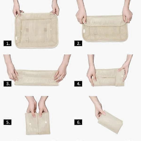 Packpåsar Resväska Packningsorganisatörer Necessärset (7 delar)