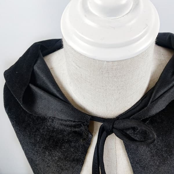 Unisex Hættekape, Halloween Kappe til Cosplay sort black 70cm without hat
