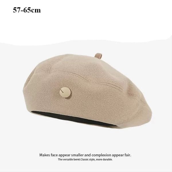 Damebereter Vinterhatter KHAKI 57-65CM Khaki Khaki 55-59cm