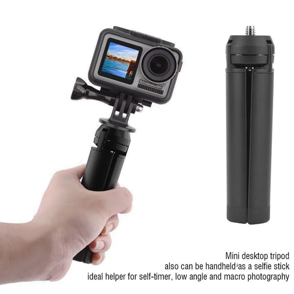 Mini håndholdt stangbordstativholder i metall med adapter for DJI Osmo Action Camera