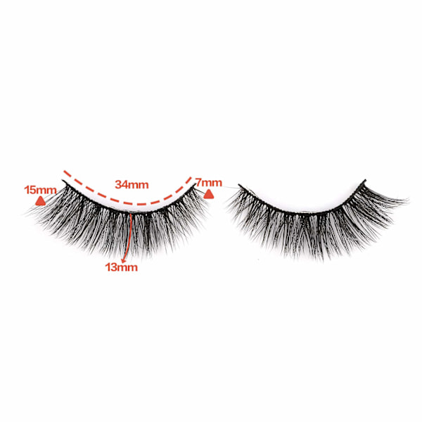 Falska ögonfransar Cat Eyes Wispy Naturliga Faux Mink Lashes 14-pack Lätt Volym Korta Falska Ögonfransar Multipack ida