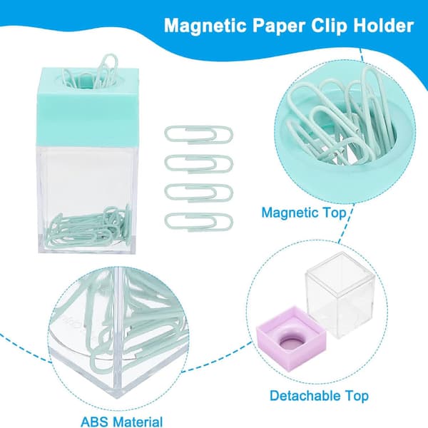Magnetisk bindersorganisator, 2-pakning, bindersorganisator med stor kapasitet, magnetisk topp, egnet ...
