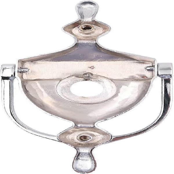 Dörrknackare med titthål, modern minimalistisk säkerhetsdörrknackare - Silver