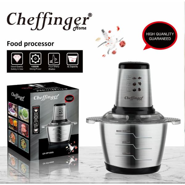 Cheffinger CF-FP1000I: 3L 1000W monitoimikone - XF10-
