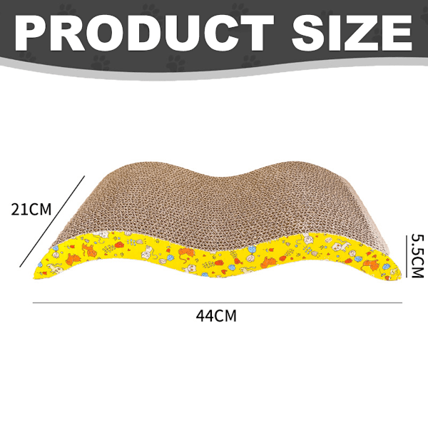 Kattklösbräda, Kartong Vändbar Klösbräda för Katter Stor Bred Modern Soffa Säng med Kattmynta (4-pack)