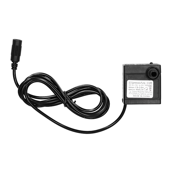 Vesipumppu Harjaton Hiljainen Uppoasennettava Pumppu Kiertoyksikkö 1,2 Metrin Nostokorkeus 500L/H 12V 5W