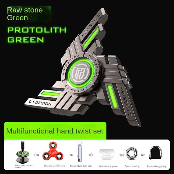 Metall Fidget Spinner Lysende Legering Antistress Finger Stress Relief Venting Gyro Skrivebordsleker for Voksne Barn Stressreduserende Leker