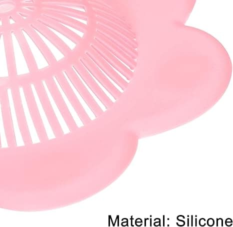 Vaskesi, Silikone Vaskeafløbsprop Fleksibel Afløbssi Hårfanger Pink 2 stk.