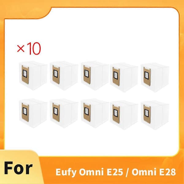 10 stk. støvsugerposer til Eufy Omni E25 / Omni E28 støvsugertilbehør Støvsugerpose reservedele