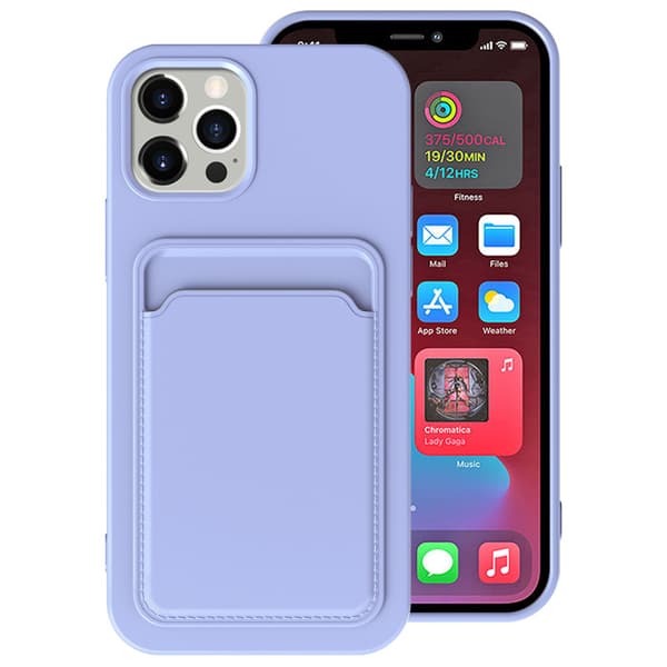 iPhone 13-fodral med kortplats Ljuslila