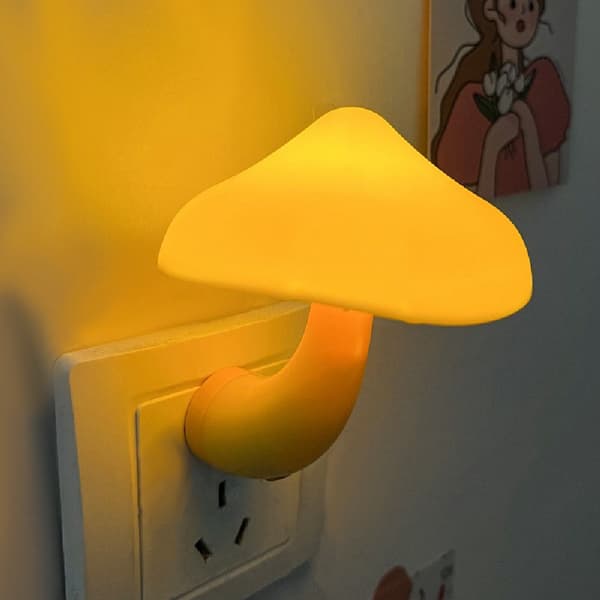 Sæt med 2 natlamper, champignon natlampe, natlampe til voksne