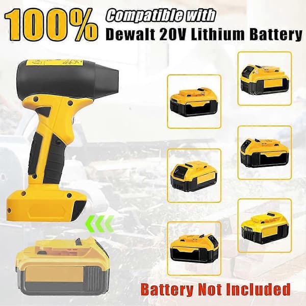 Mini Jet-Dry Blåser Håndholdt Trådløs Børsteløs Støvsuger Multifunksjonell 4 Moduser Elektrisk Luftblåser For Dewalt