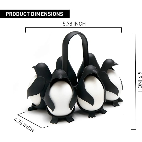 Eggkoker - Pingvin Egg Walker - Egg Oppbevaringsstativ