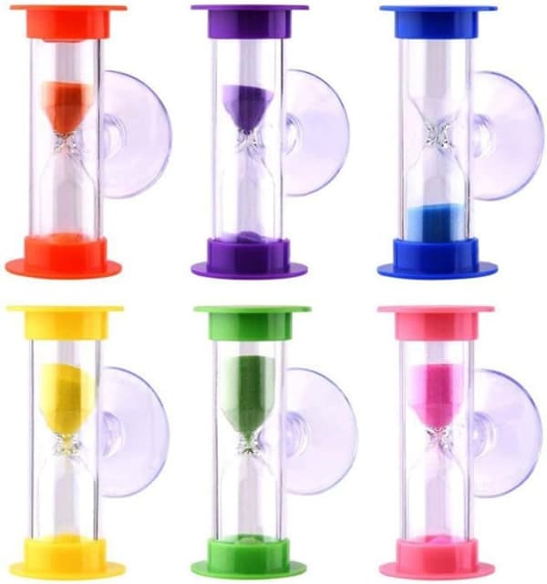 Minuters Dusch Sand Timer Sugpropp Badrum Nedräkning Timglas Inga Batterier Behövs Rolig Badrumsaccessoar Blue