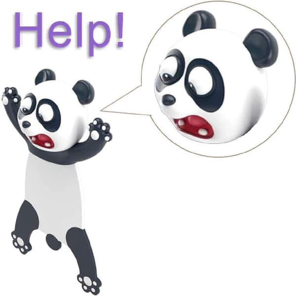 Underbara bokmärken, roliga 3D-tecknade bokmärken djur läsbokmärken för studenter kontorsmaterial Panda