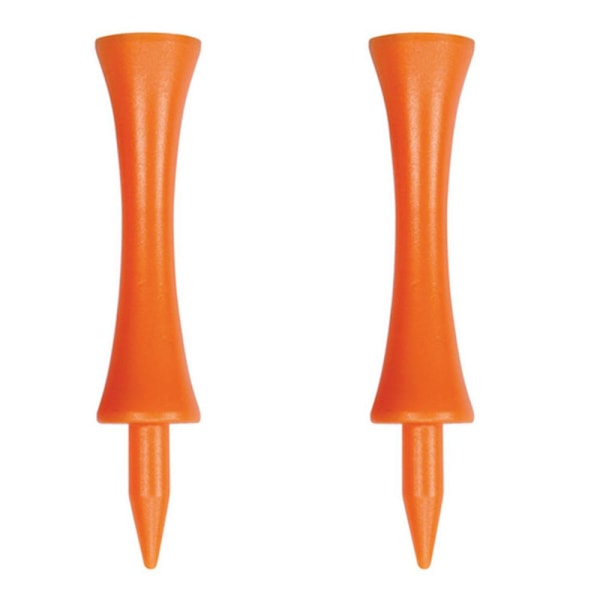 Golfpegger i plast / Castle pegger 50 mm (40 stk) Orange Orange