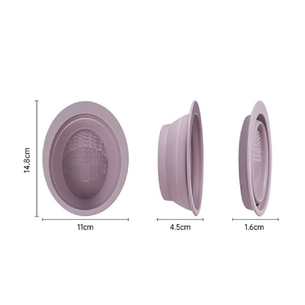 TECHNIQUE PRO SAMMENKLAPPELIG SILIKONE MAKEUPBØRSTE RENSEBAKKE - NUDE ROSE