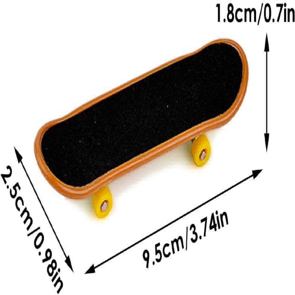 9-delt skatepark-sett for fingerboard, mini finger skateboard og ramper