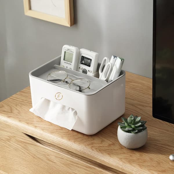 Tissue Box Organisation Cover Holder med Opbevaring Serviet Tissue Box Holder med