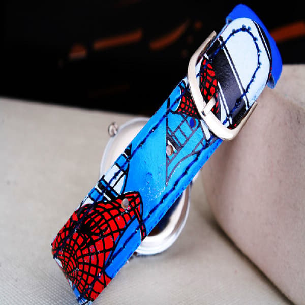 Spiderman Børne Analog Quartz Ur (Blå), Tegneserie Drenge Quartz Ur