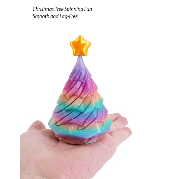 3D-printet juletræ Fidget-legetøj PLA-materiale skrivebordsmodel style10