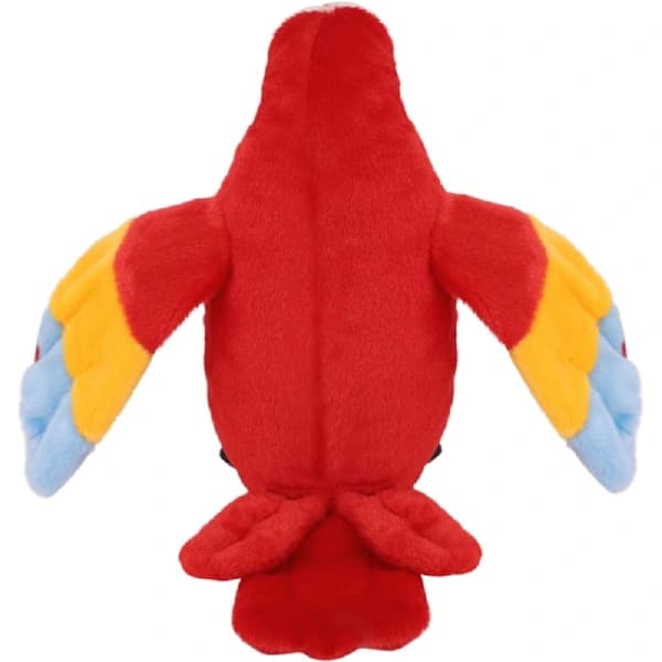 Puhuva papukaija toistaa sanomasi pehmolelu
