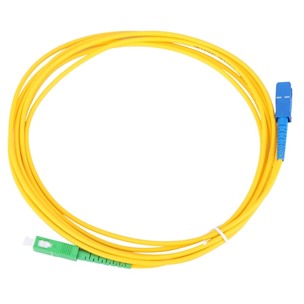 Premium PVC Single Mode -valokuituhyppyjohto, SC APC - SC UPC, 15 metriä pitkä