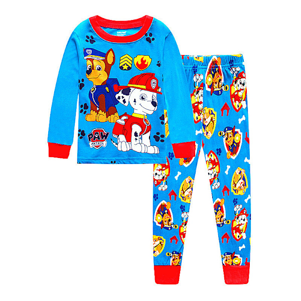 Bilpyjamas for gutter, 2-delt pyjamas for småbarn blå blue 90cm