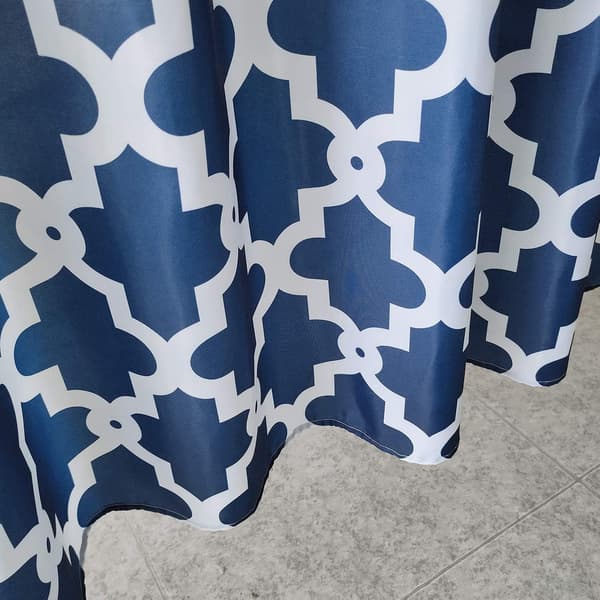 200 x 180 cm Blå Barneseng Dusjforheng Polyester Stoff Baderomsgardin Mugg- og Melduggbestandig