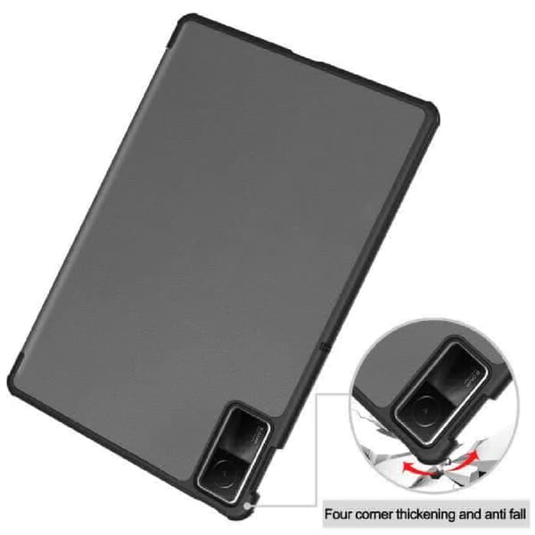 Stötsäkert fodral - Xiaomi - Redmi Pad SE - 11-tum - Ultratunt - Grått - PU-läder