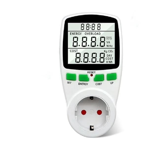 Energiforbruksmåler Wattmeter Stikkontaktmåler Energimåler