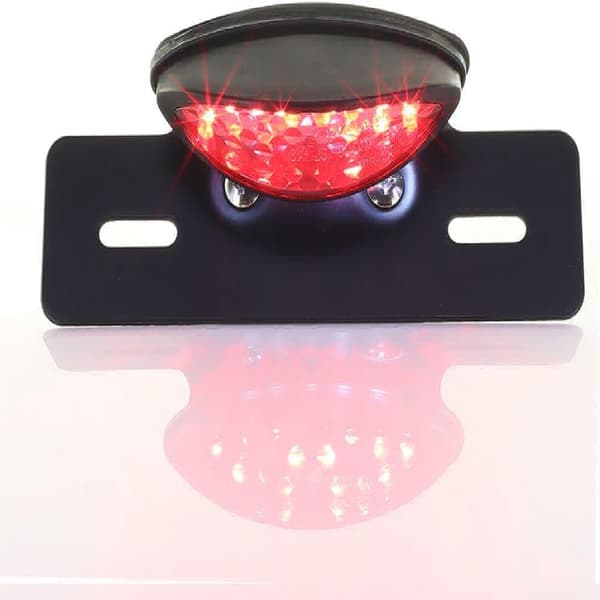 Motorcykel LED RÖD Bakljus Broms Nummerplåtslampa Universal Modifierad Retro