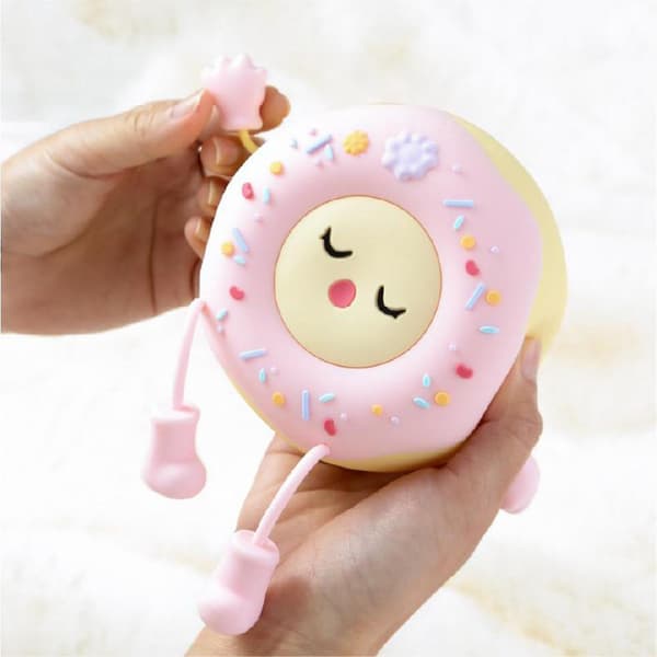 Donut Natlampe USB Soveværelse Telefon Atmosfære Lampe LED Lys Sammenfoldelig Lampe B