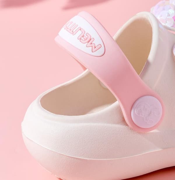 Trädgårdsskor för barn, sommarsandaler rosa pink 160