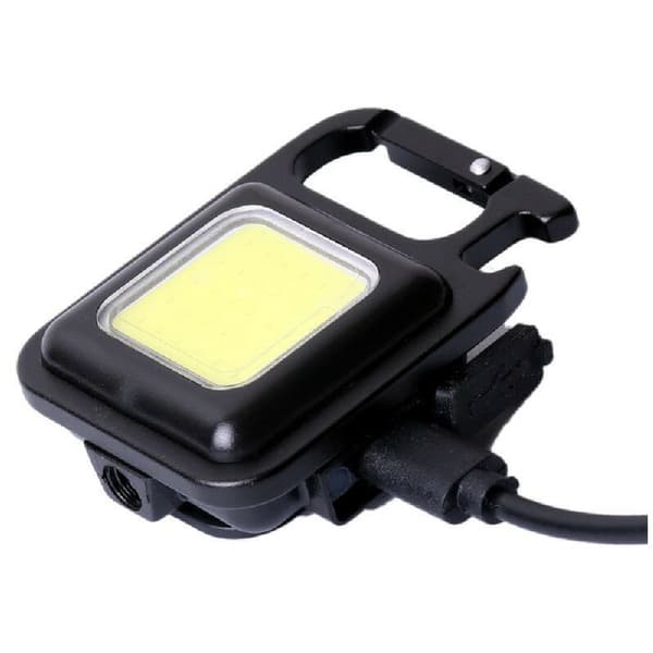Mini LED Lommelygte Nøglering Arbejdslys 800 Kapacitet Genopladelig