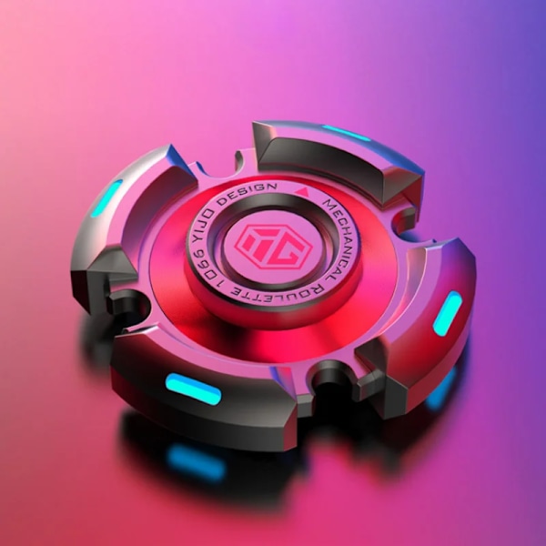 Stressreducerande Fidget Spinner Legering Ljus Hand Gyroskop Stressleksaker R188 Tyst Lager Man Jul Gyro Vuxen