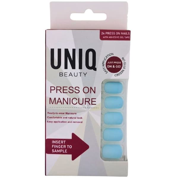 UNIQ Click On / Press On Fästen - Babyblå - 24 st