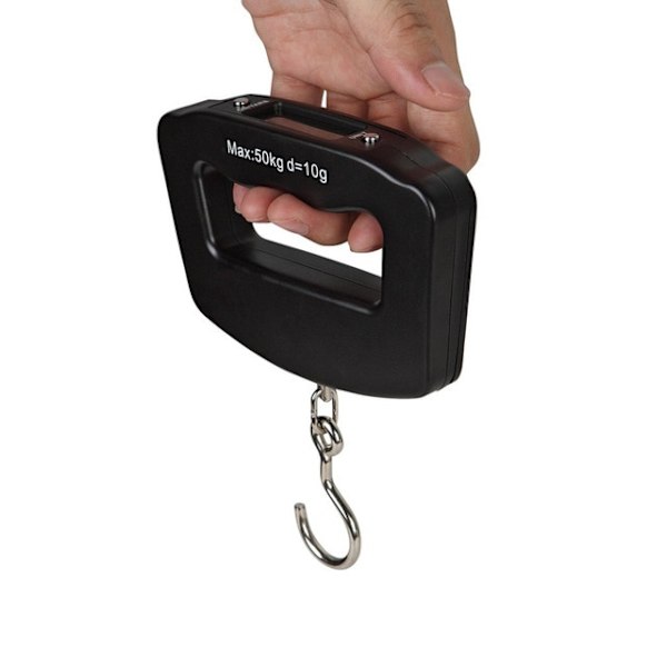 Digitaalinen riippuva vaaka - 50kg Svart Black
