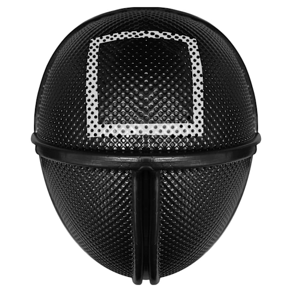 Squid Game, Maskebal Maske - Firkant Svart Black