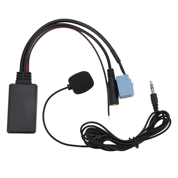 Bluetooth 5.0 AUX IN-kabel 3,5 mm Uttag ISO 8Pin 7 607 897 093 Handsfree Mikrofon Ersättning för Bora för Blaupunkt 0.1